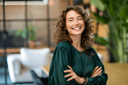 Person sharing moment